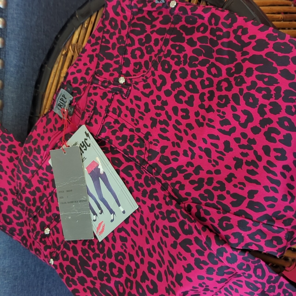 Tripp leopard skinny jeans.. brand new with tags